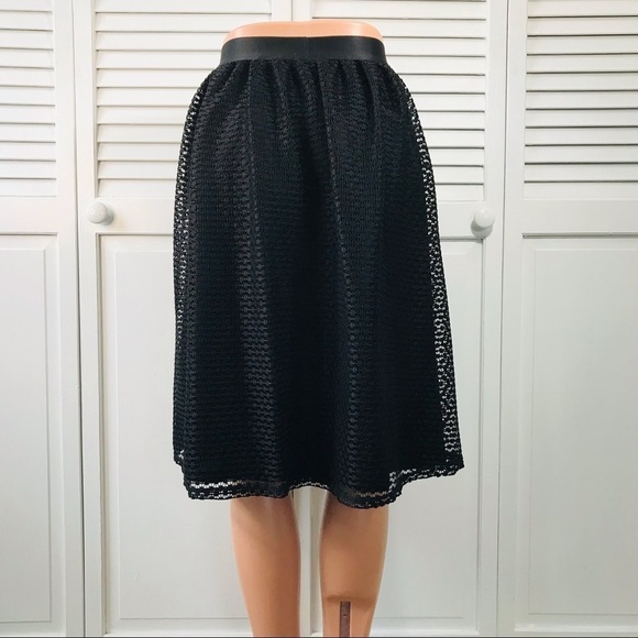 2/$25 XHILARATION Black Fit & Flare Skirt Size Large - Picture 7 of 7